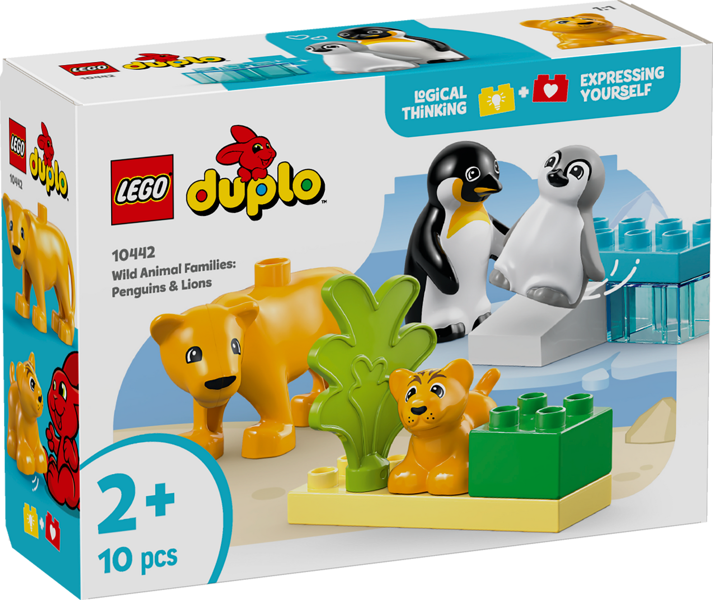 LEGO 10442 Duplo Wild Animal Families: Penguins & Lions