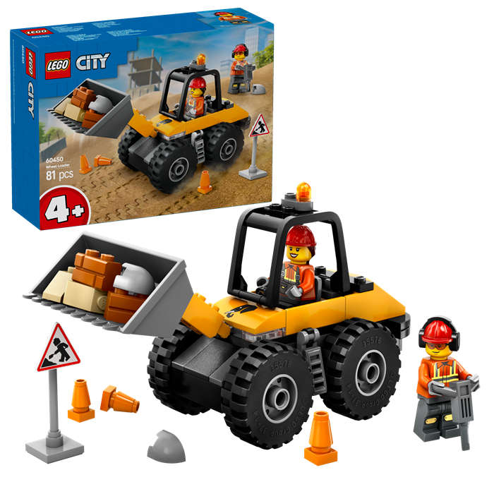 LEGO 60450 City Yellow Construction Wheel Loader