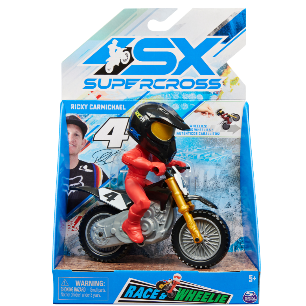 SX Supercross Race And Wheelie Feature Motorcycle - 4 Ricky Carmichael