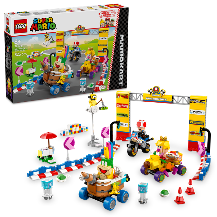 LEGO 72036 Super Mario Mario Kart™ – Baby Peach & Grand Prix Set