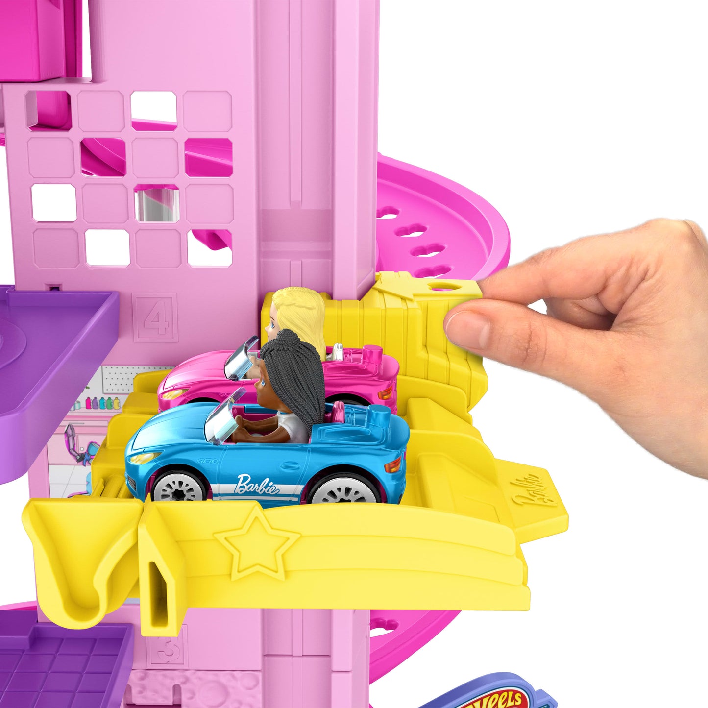 Hot Wheels Racer Verse Barbie Spiral Race Trackset