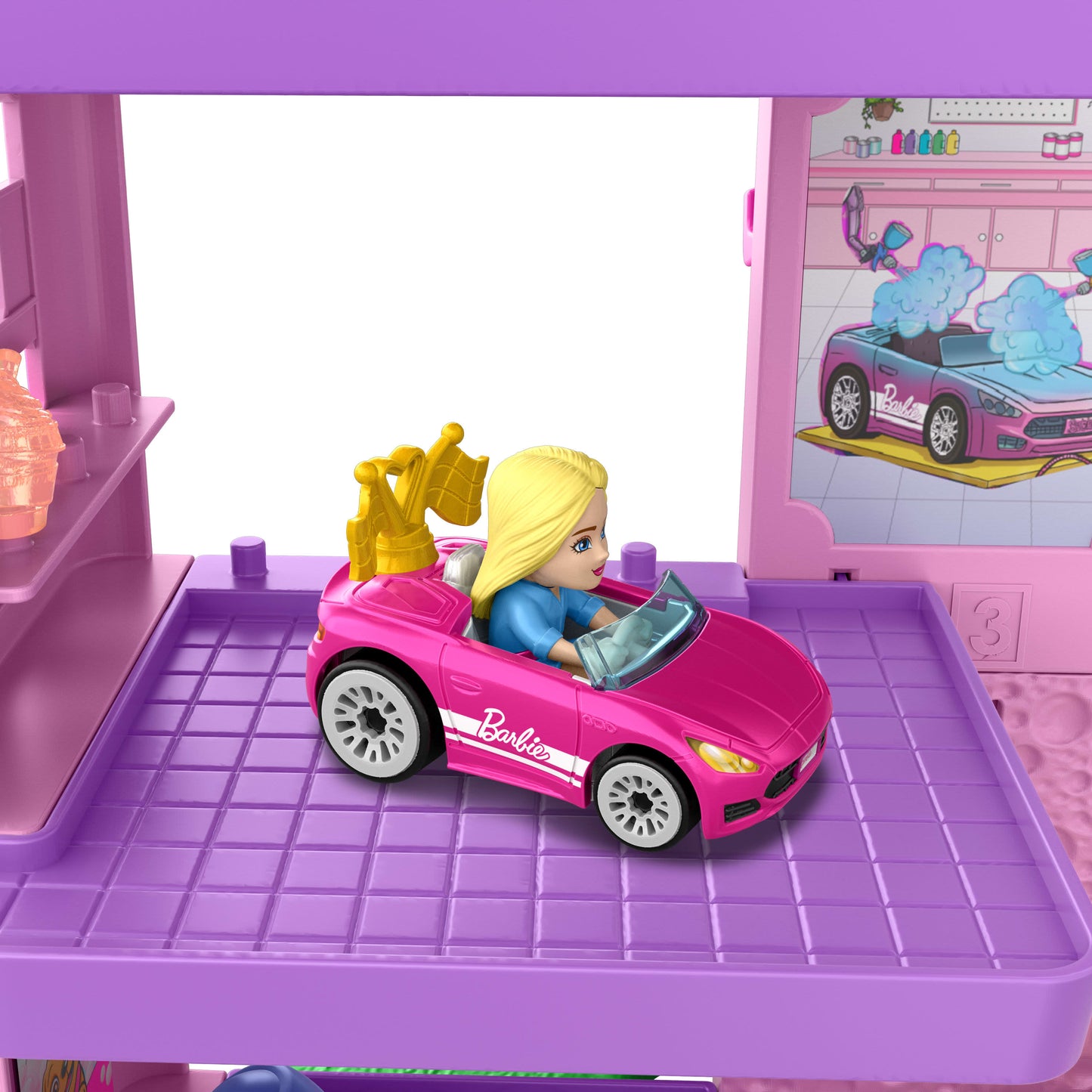 Hot Wheels Racer Verse Barbie Spiral Race Trackset