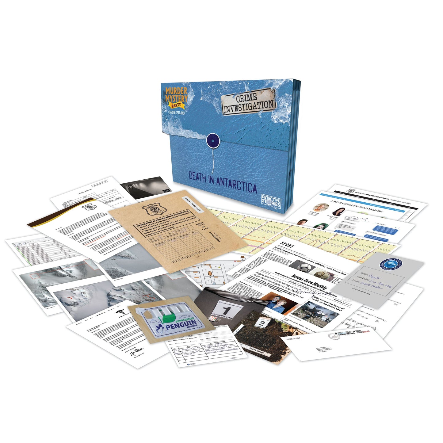 Murder Mystery Party Case Files: Death In Antarctica
