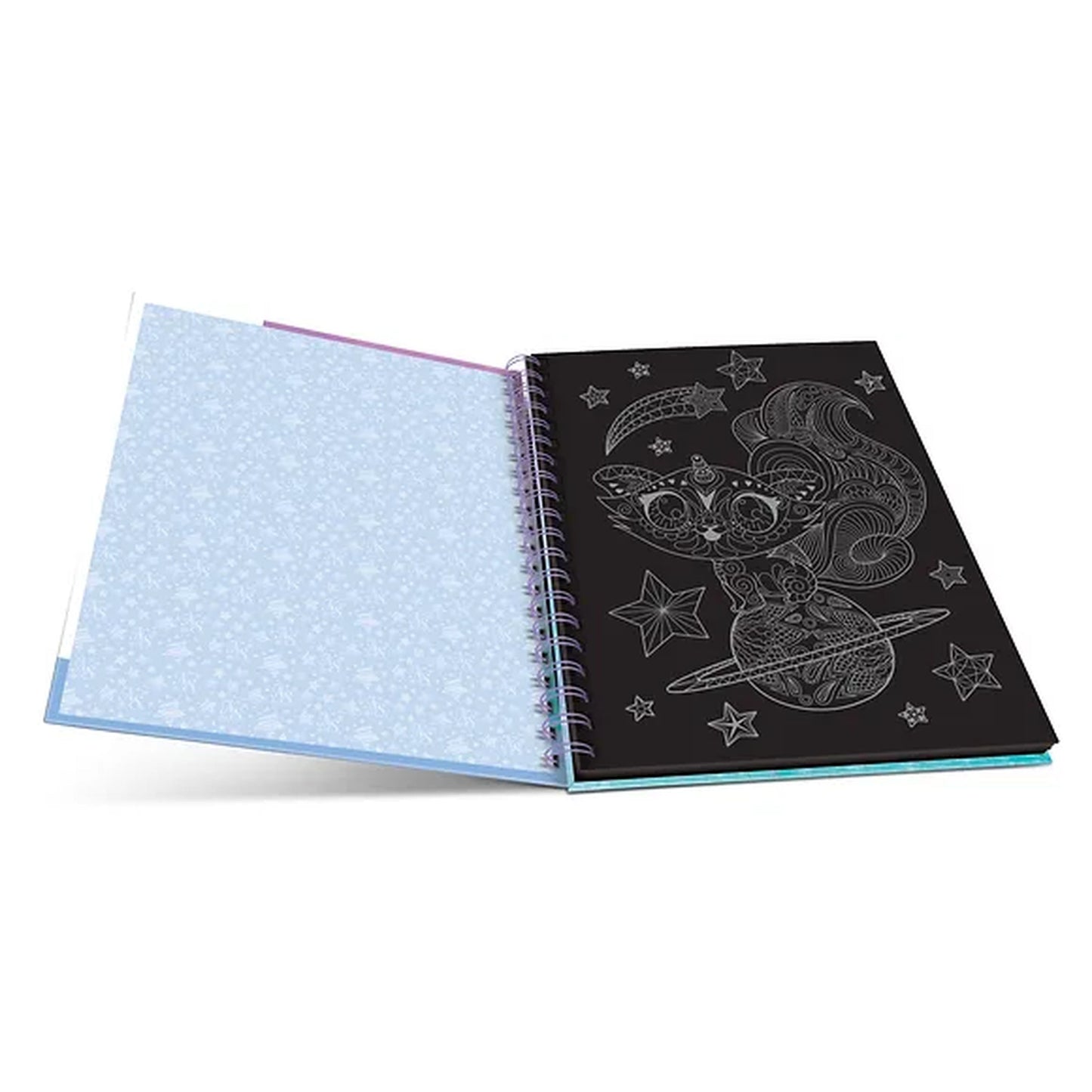 Nebulous Stars Black Pages Colouring Book - Isadora