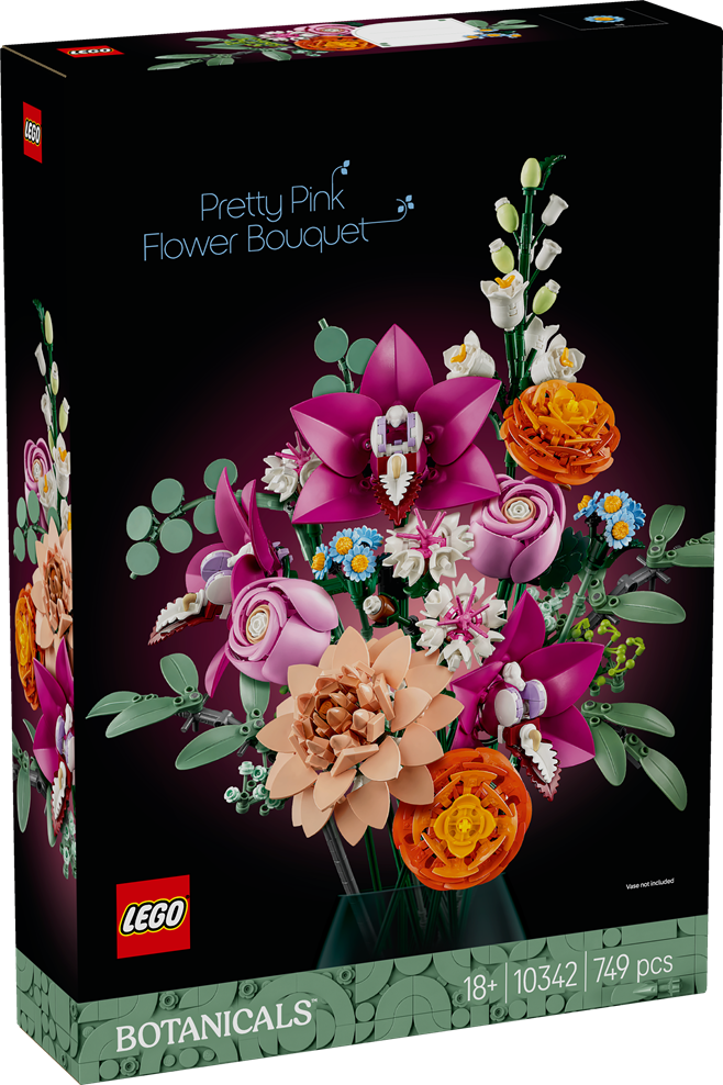 LEGO 10342 Botanicals Pretty Pink Flower Bouquet
