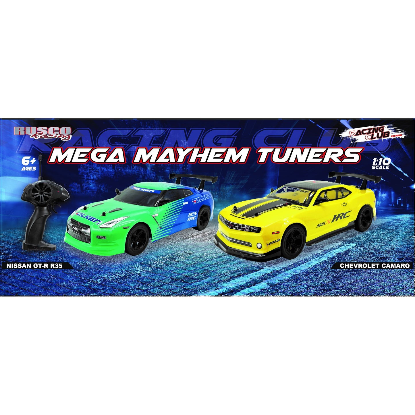 Rusco Racing 1:10 MEGA Mayhem Nissan GTR & Camaro Assorted Styles