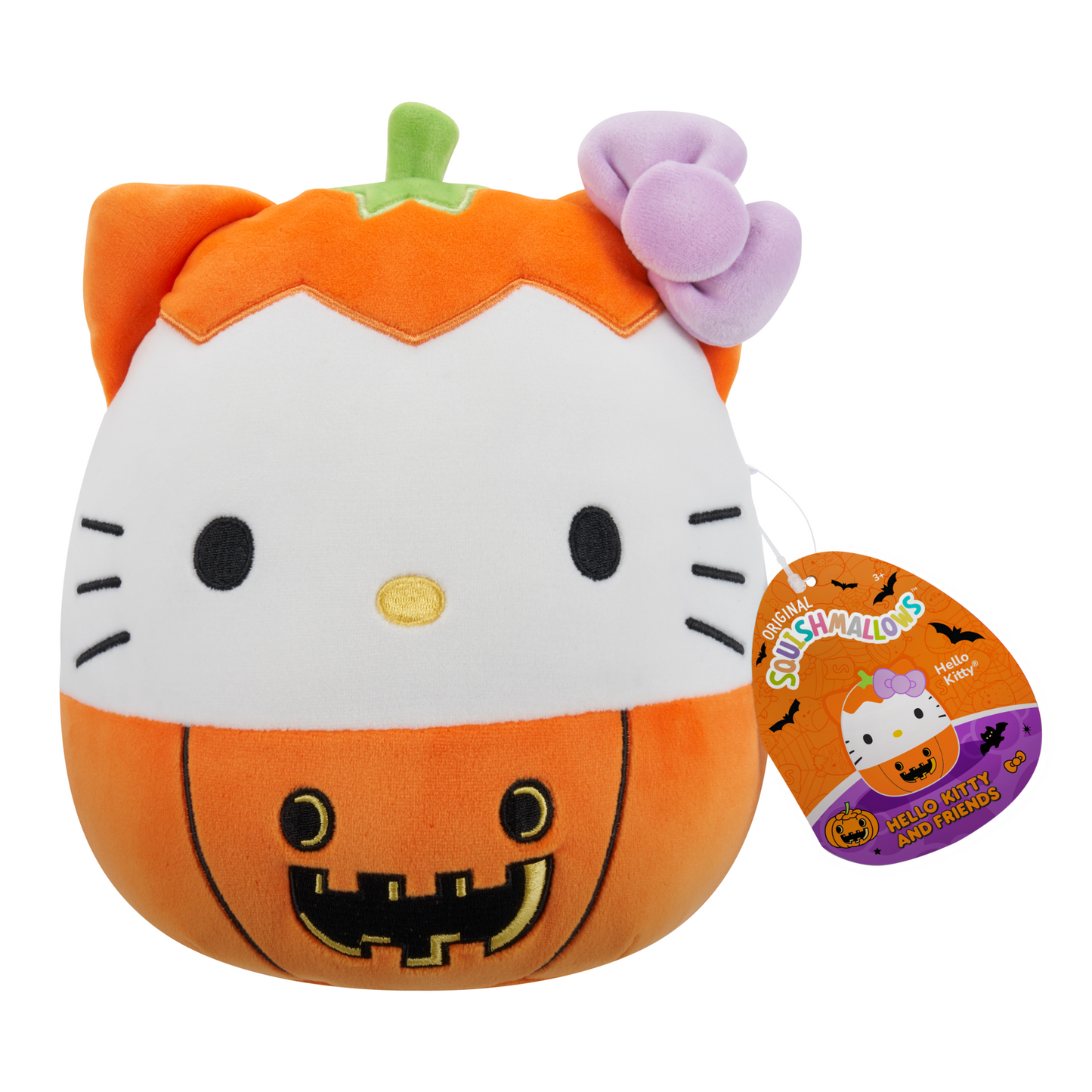 Squishmallows Hello Kitty 8 Inch Plush In Pumpkin