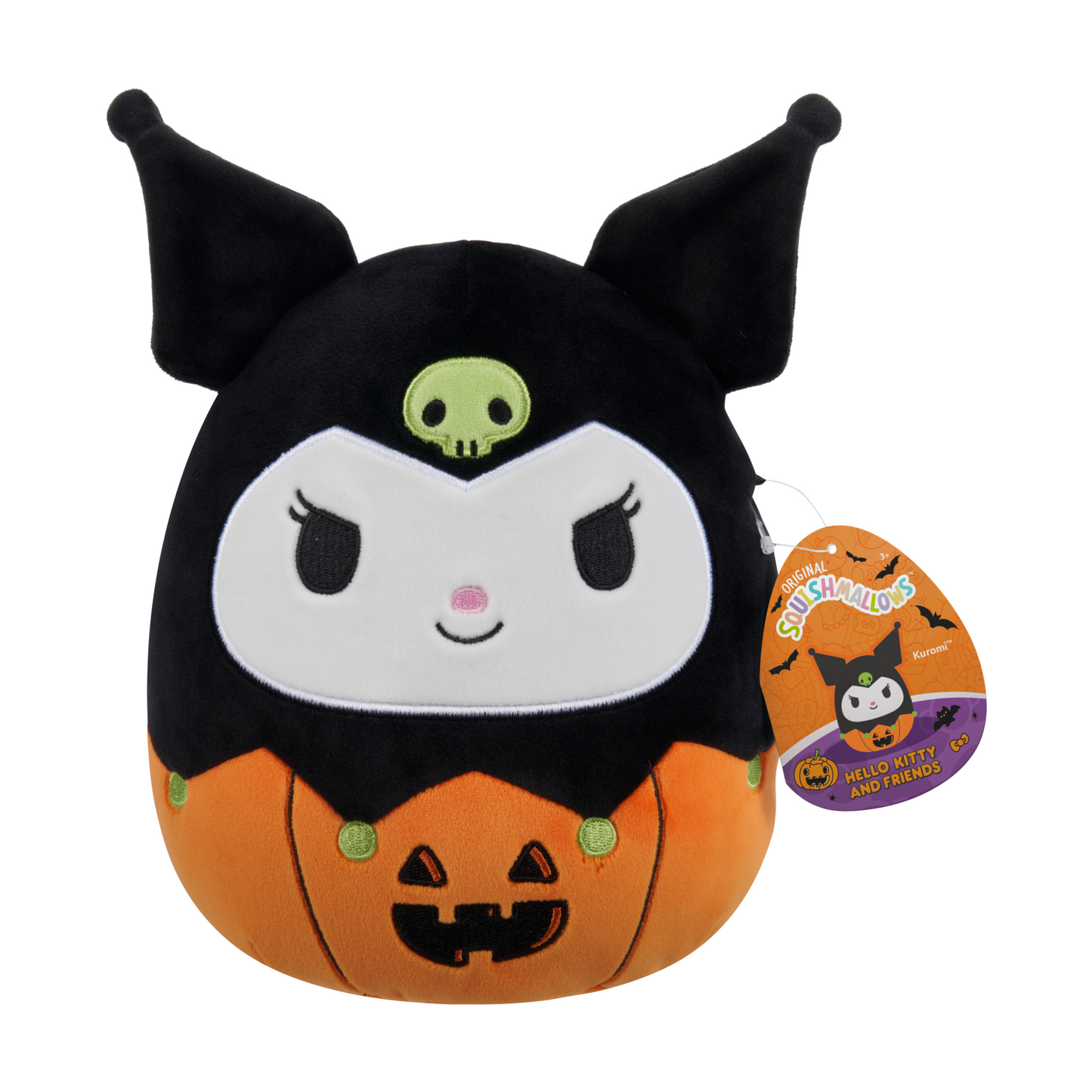 Squishmallows Hello Kitty 8 Inch Plush Kuromi In Pumpkin