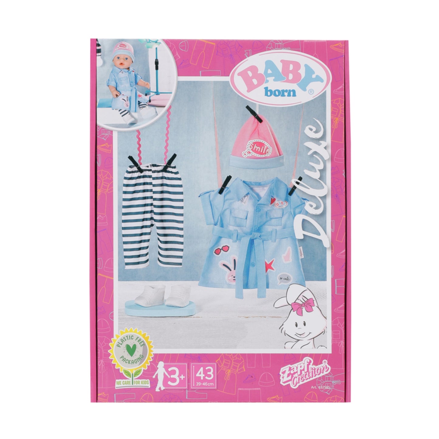 Baby Born Deluxe Jean Dress Outfit 43cm