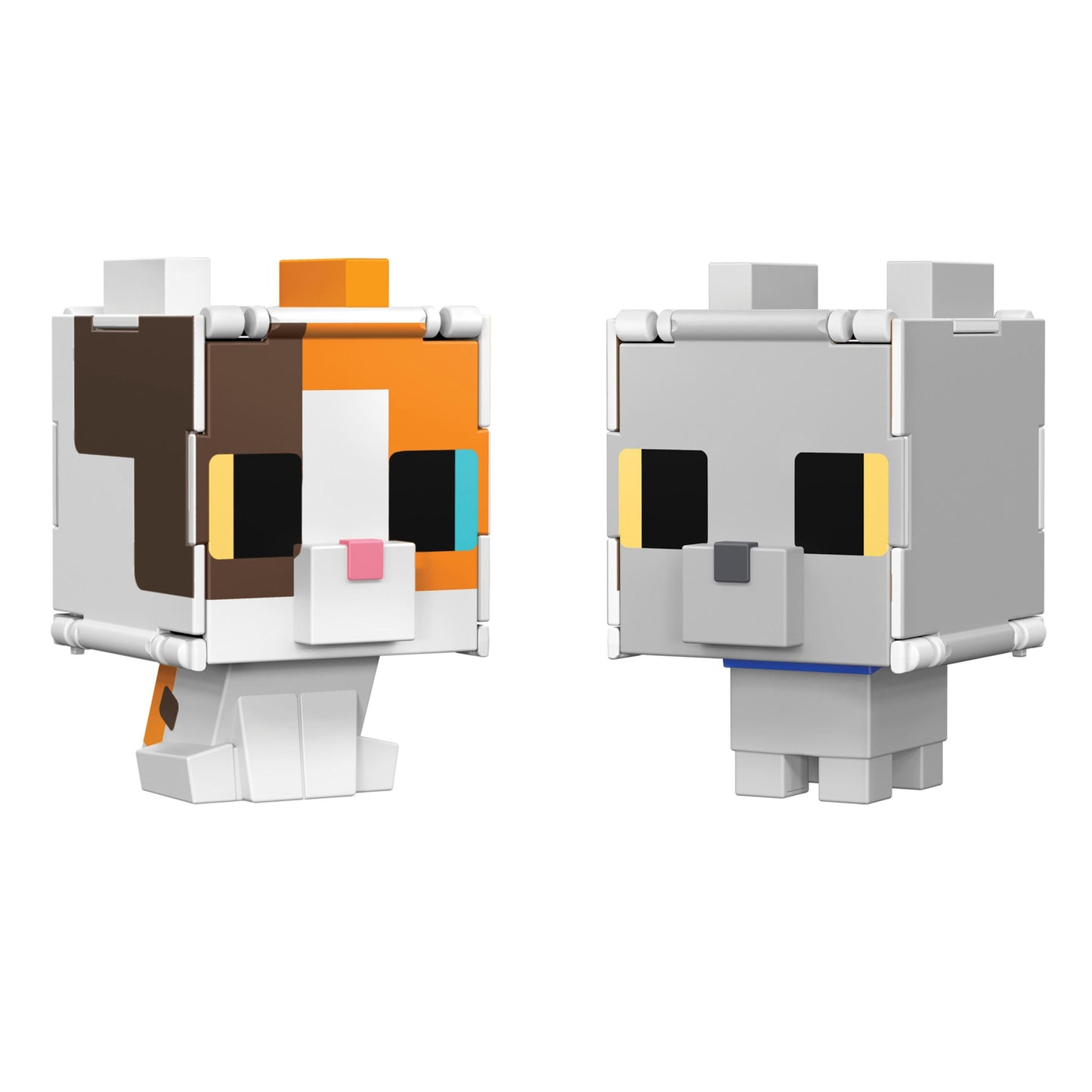 Minecraft Flippin' Figs - Calico Cat + British Shorthair Cat