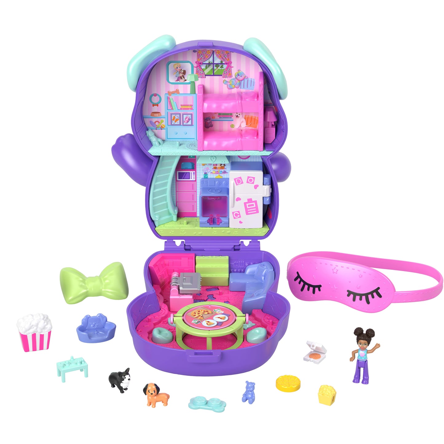Polly Pocket Set - Sleepover Puppy Compact