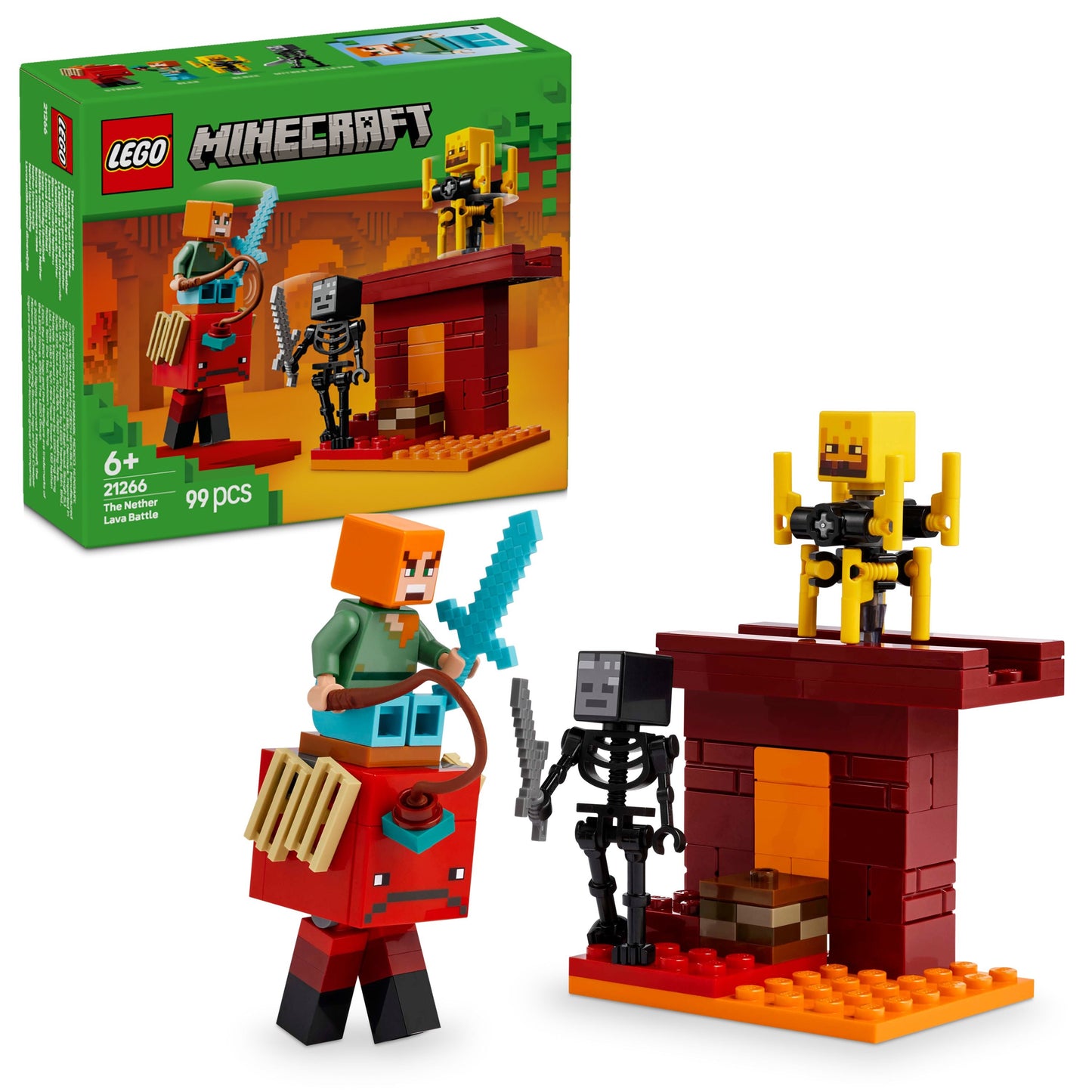 LEGO 21266 Minecraft The Nether Lava Battle