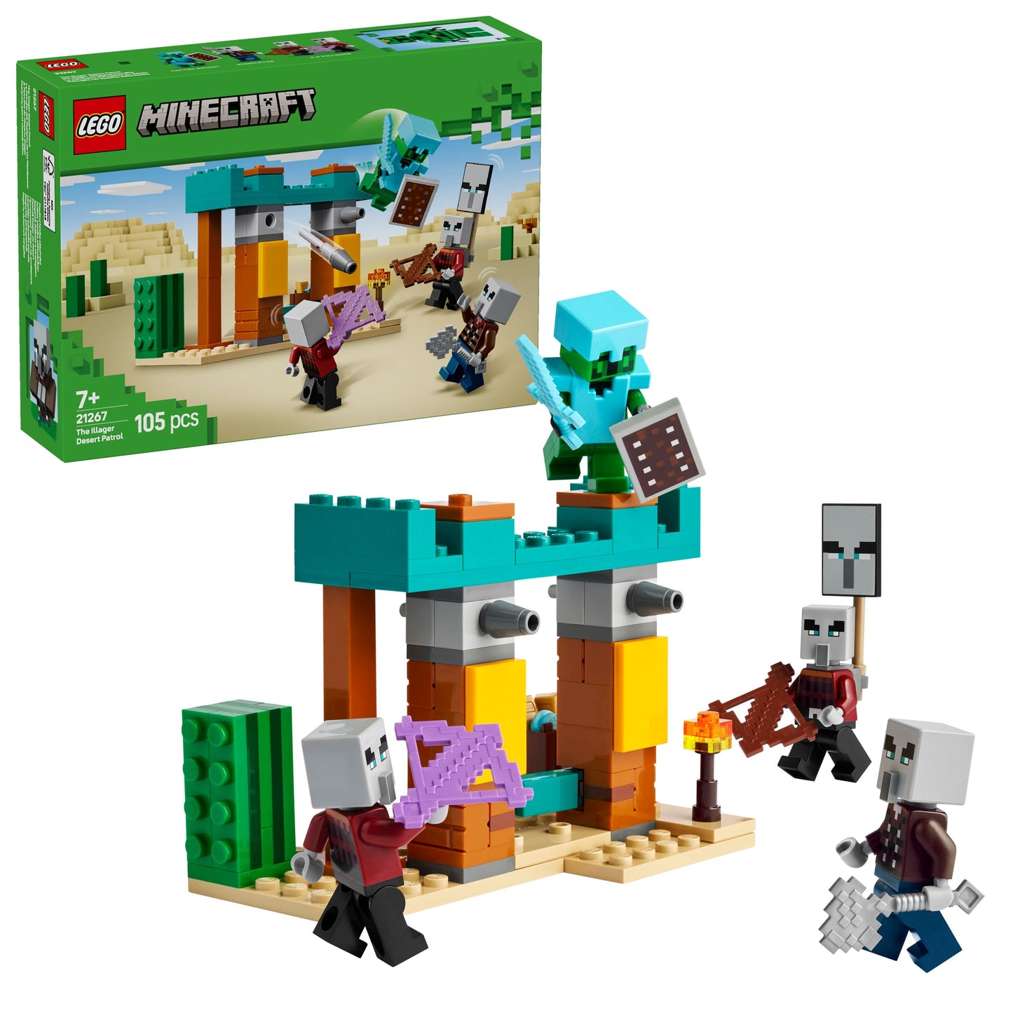 LEGO 21267 Minecraft The Illager Desert Patrol