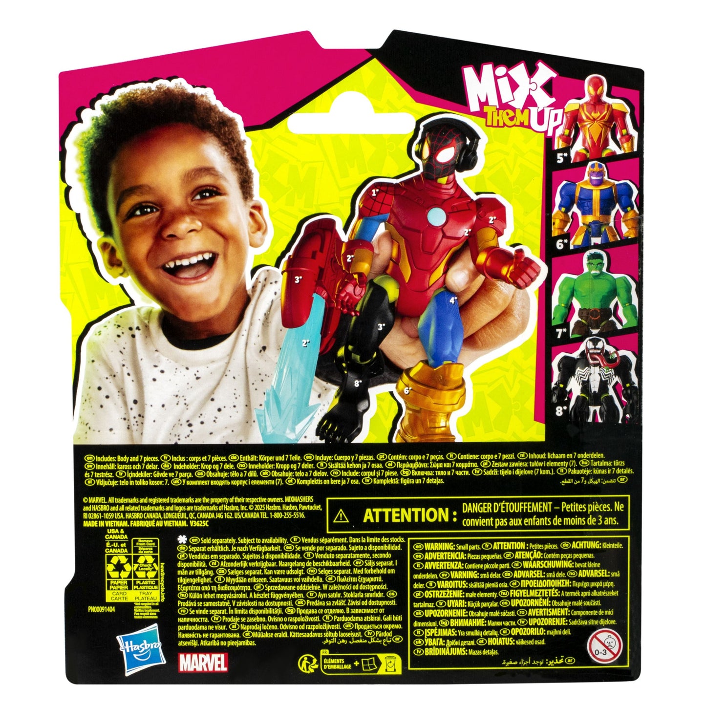 Marvel MixMashers Figures Spiderman Assorted Styles