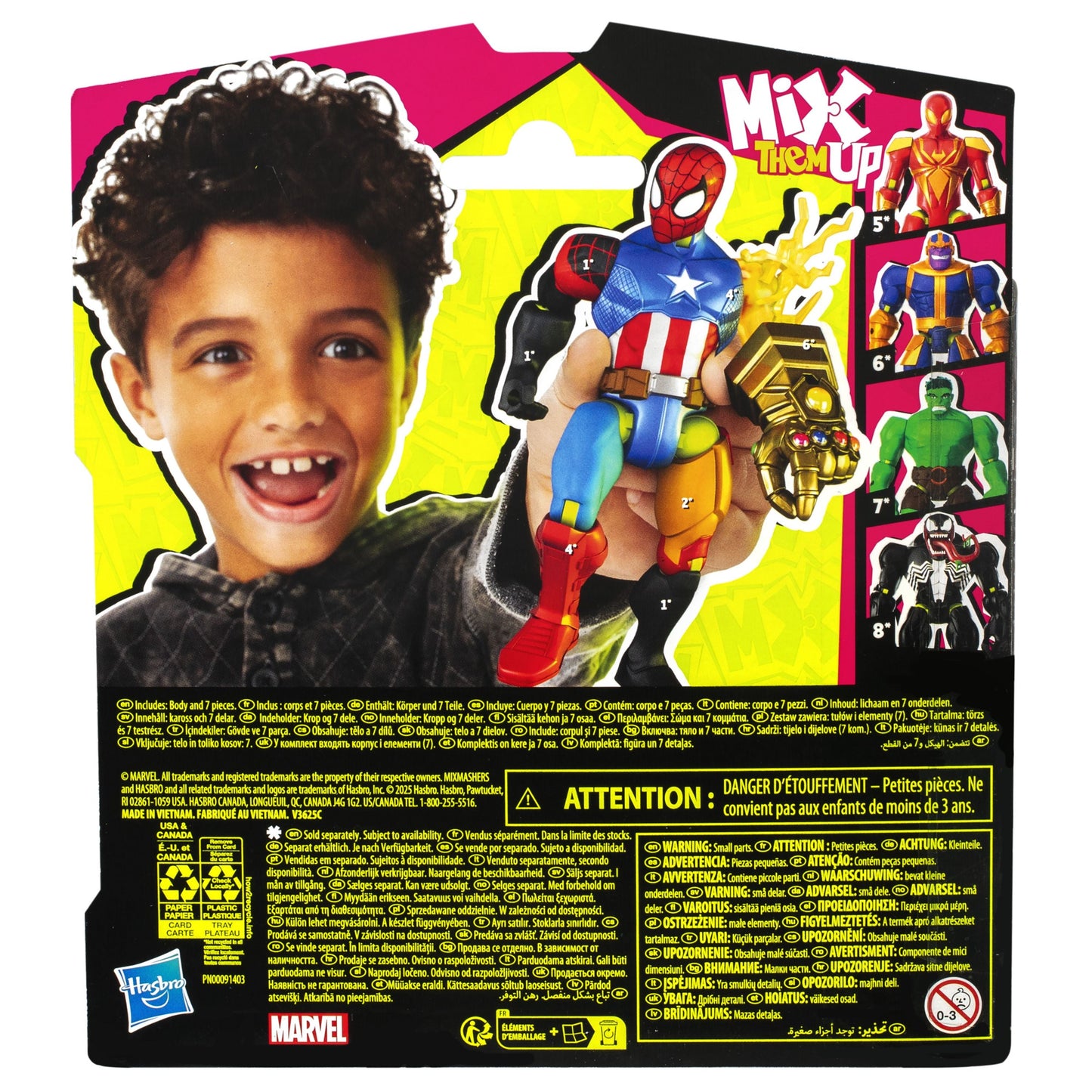 Marvel MixMashers Figures Spiderman Assorted Styles