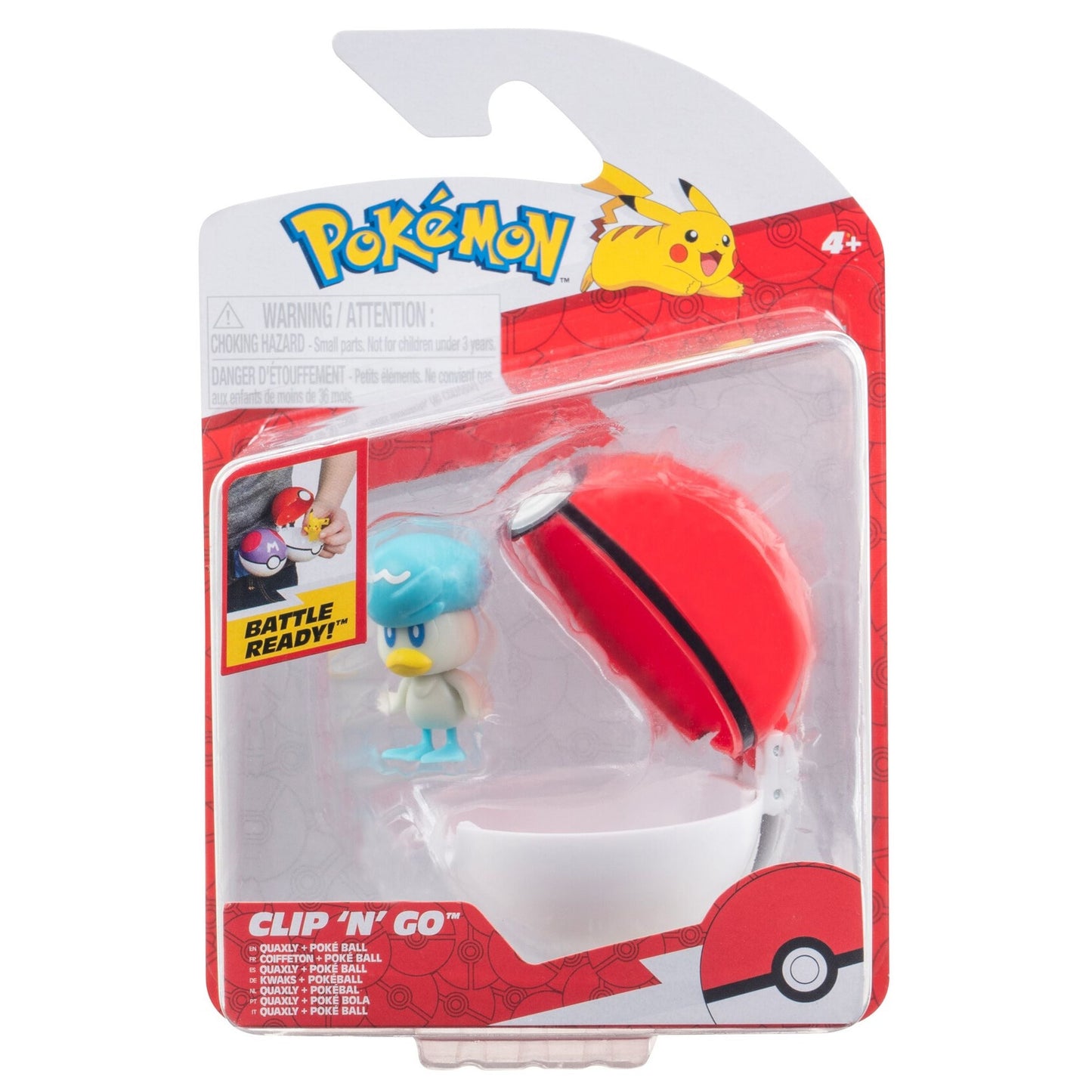 Pokemon Clip N Go Quaxly & Poké Ball
