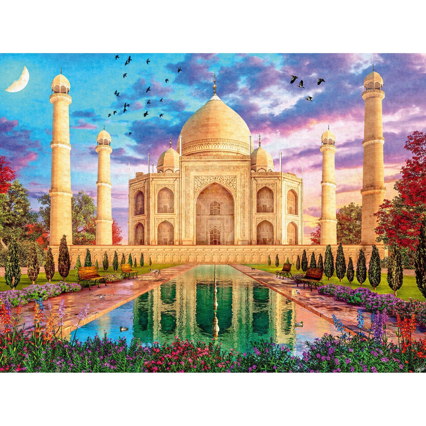 Ravensburger Enchanting Taj Mahal 1500 Piece Puzzle