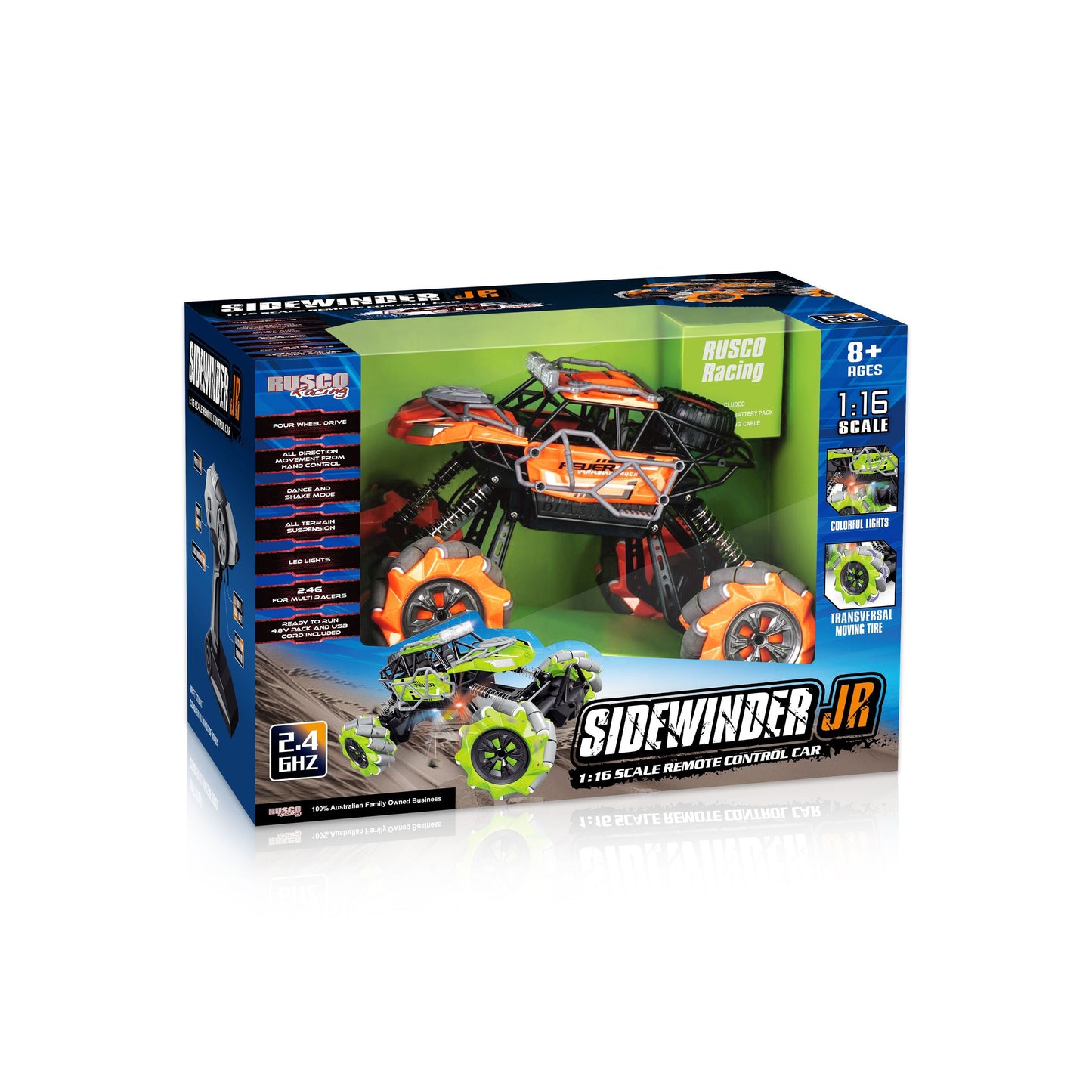 Rusco 1:16 Junior Side Winder Rock Crawler RC Monster Truck Assorted Styles