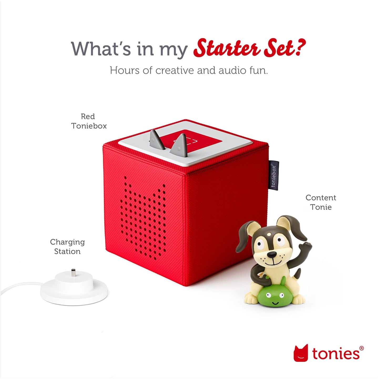 Tonies Toniebox Playtime Puppy Starter Set - Red