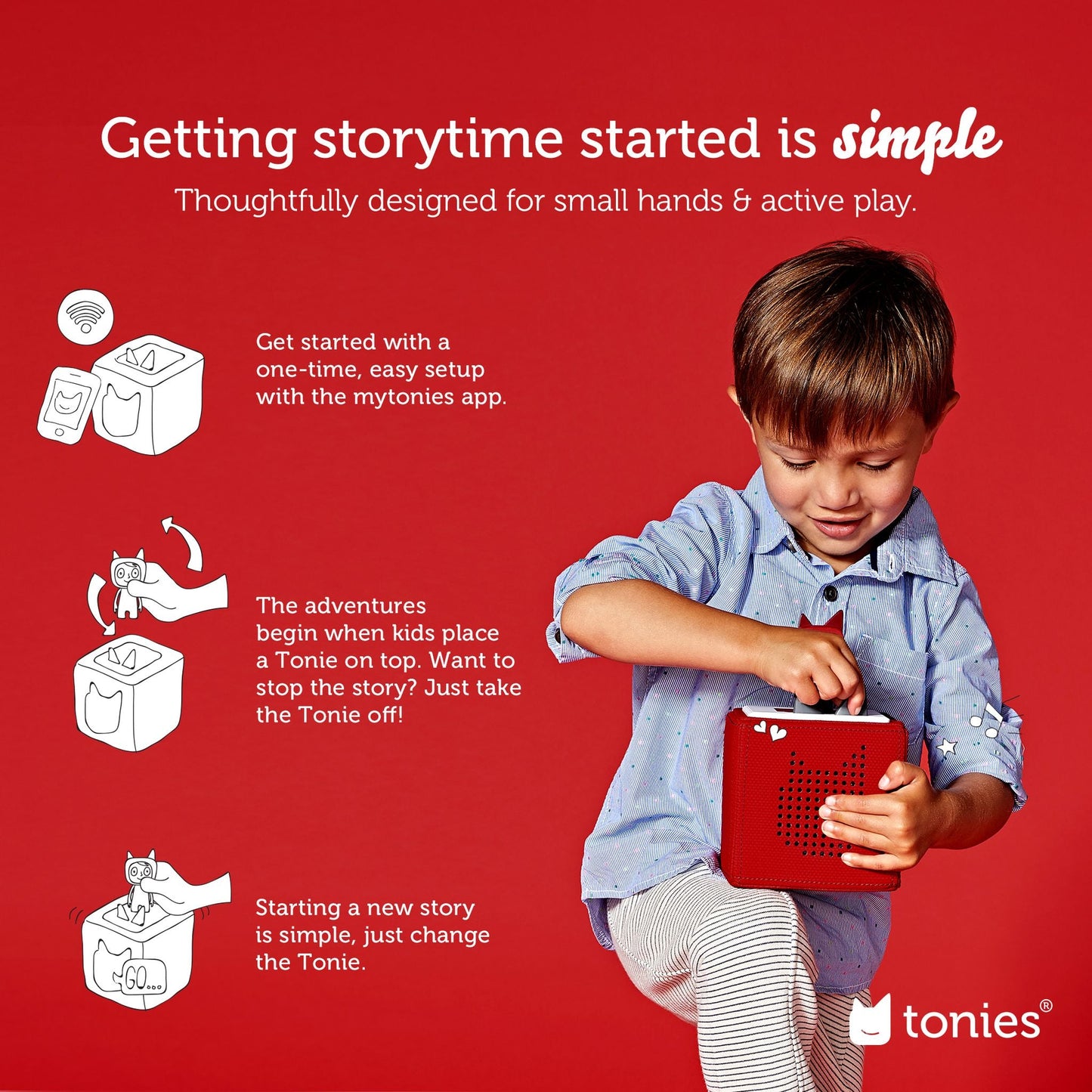 Tonies Toniebox Playtime Puppy Starter Set - Red