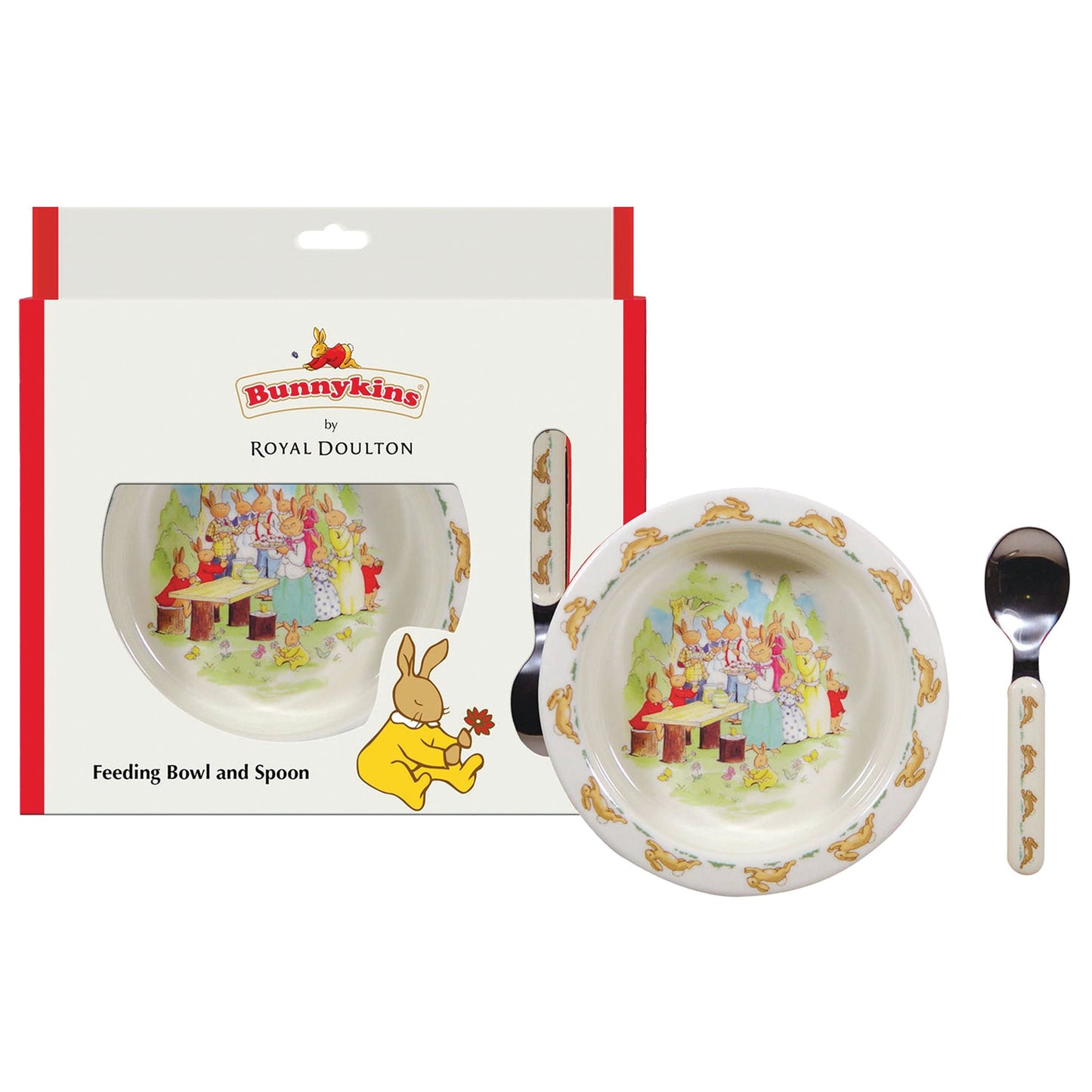 Bunnykins Feeding Bowl & Spoon - Running Design