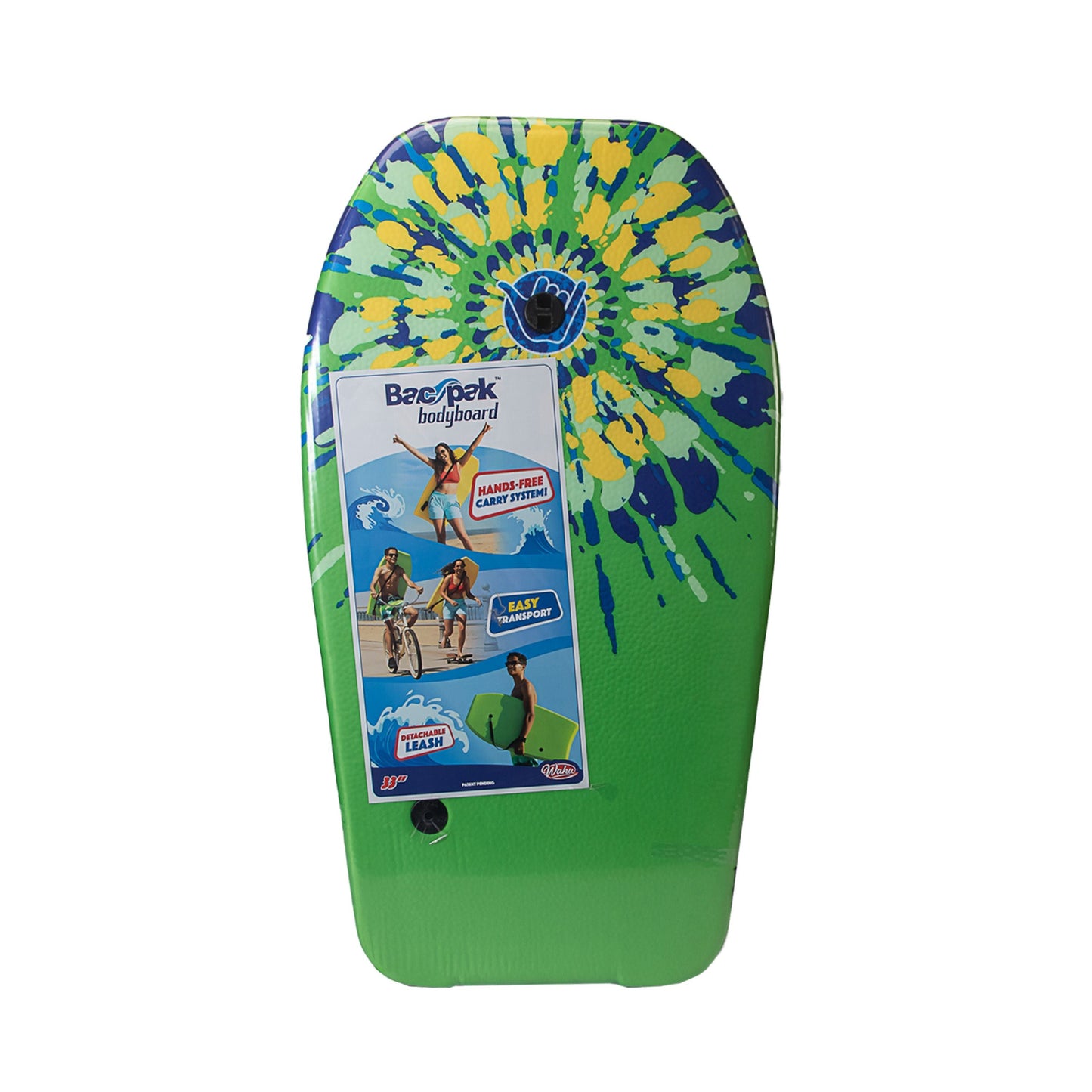 Wahu 84cm Bodyboard - Green Tie Dye